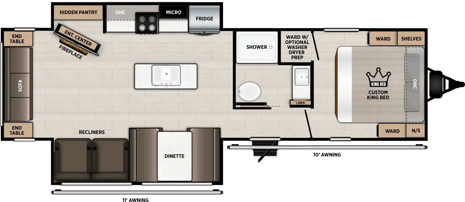 Salem 27RLHD Floorplan