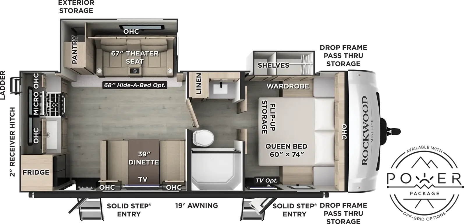 Rockwood Mini Lite 2515S Floorplan