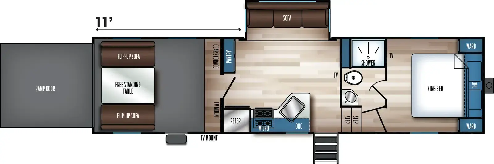 Vengeance Rogue SUT 323SUT floorplan