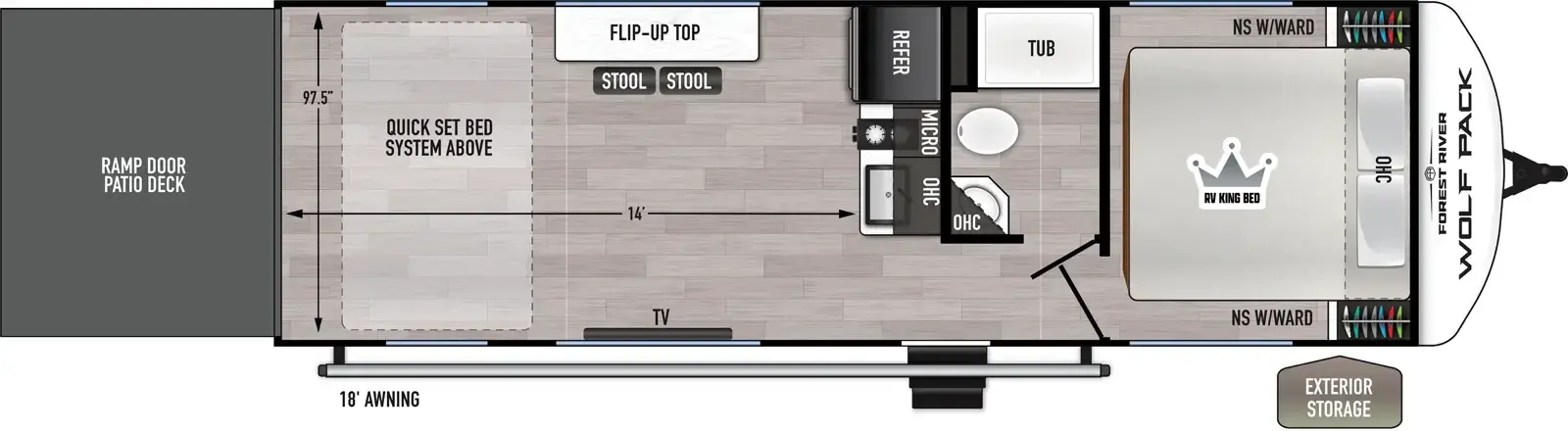 Wolf Pack 25-14 Floorplan