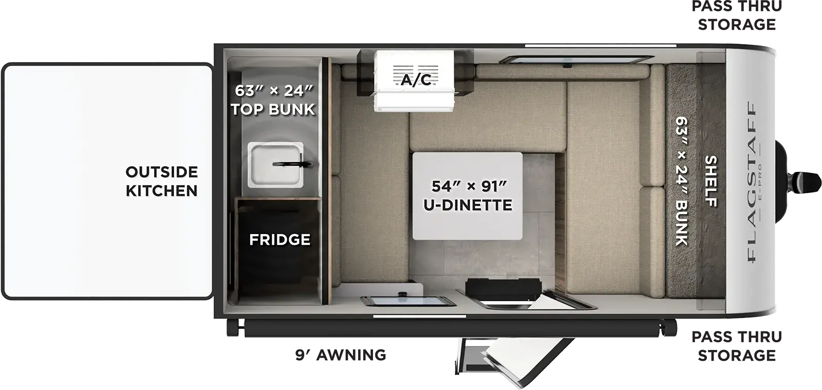 Flagstaff E Pro E11LE Floorplan