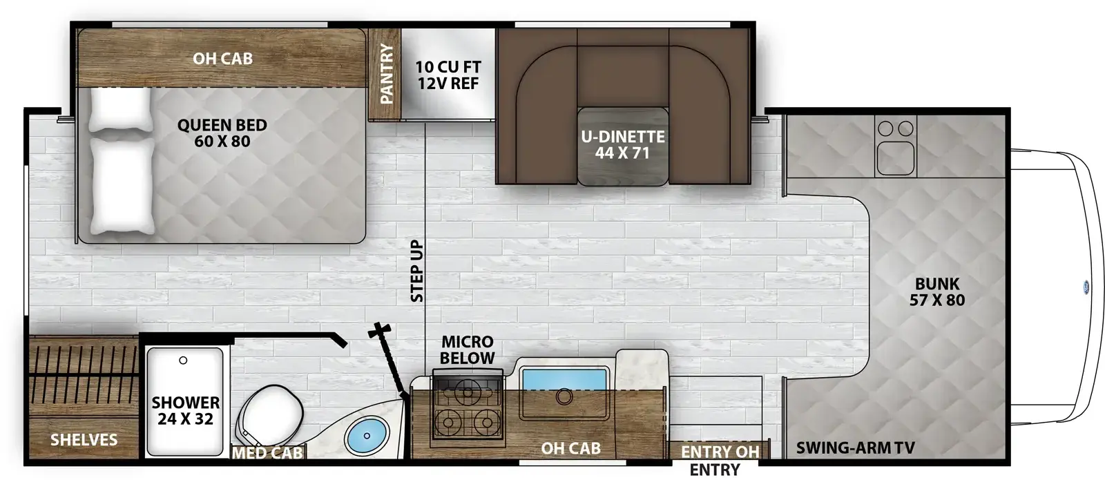 Leprechaun 230FS floorplan