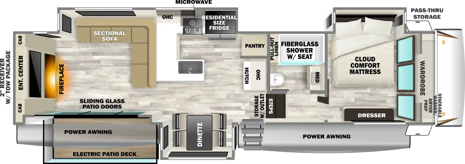 Sabre 33RLP - DSO Floorplan