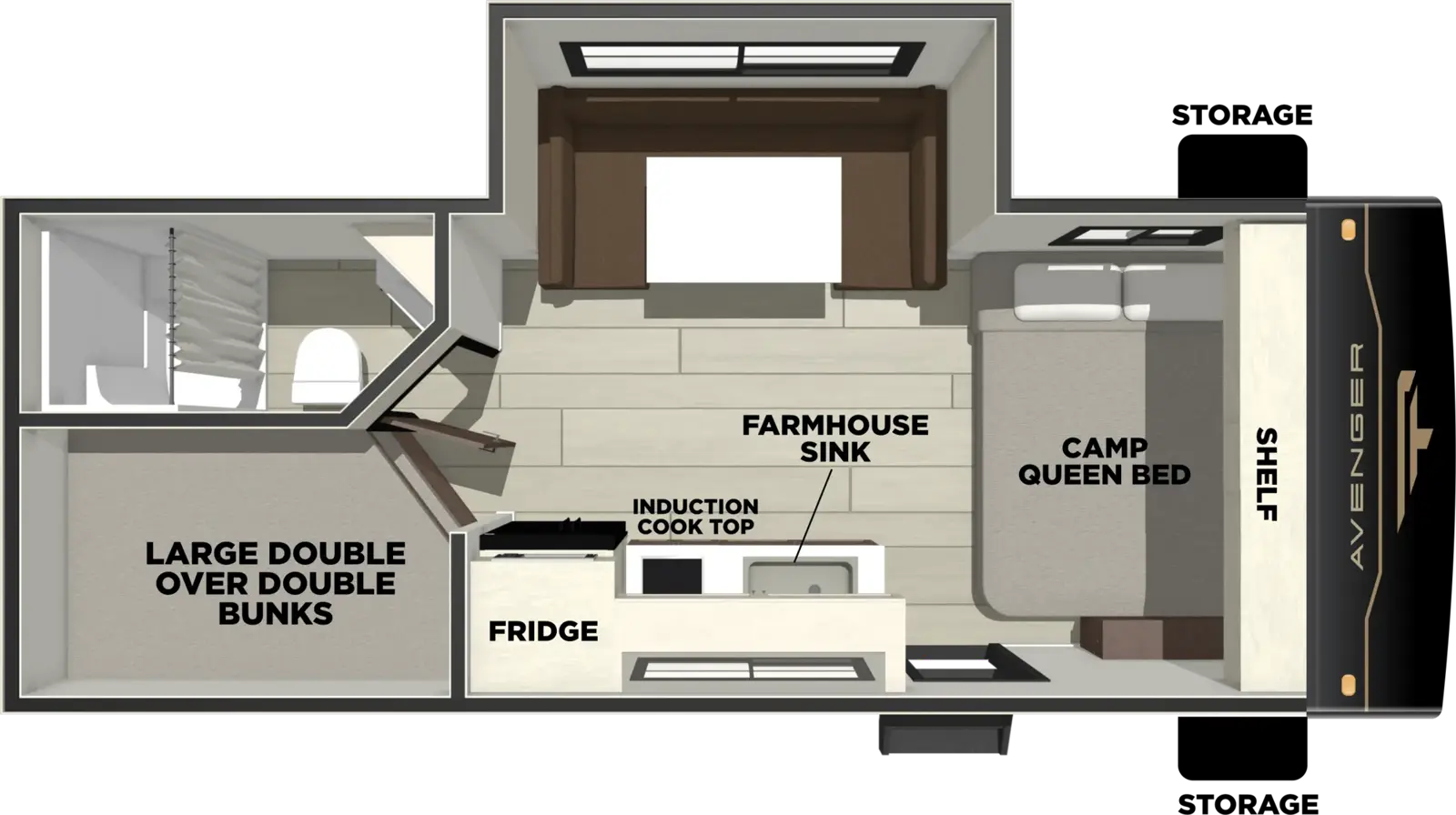 Avenger 18DBS Floorplan