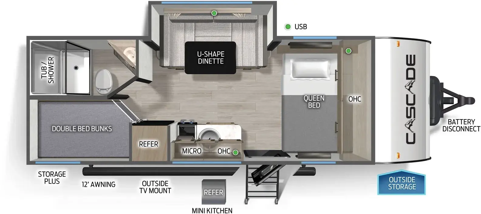Cascade 17JWC Floorplan