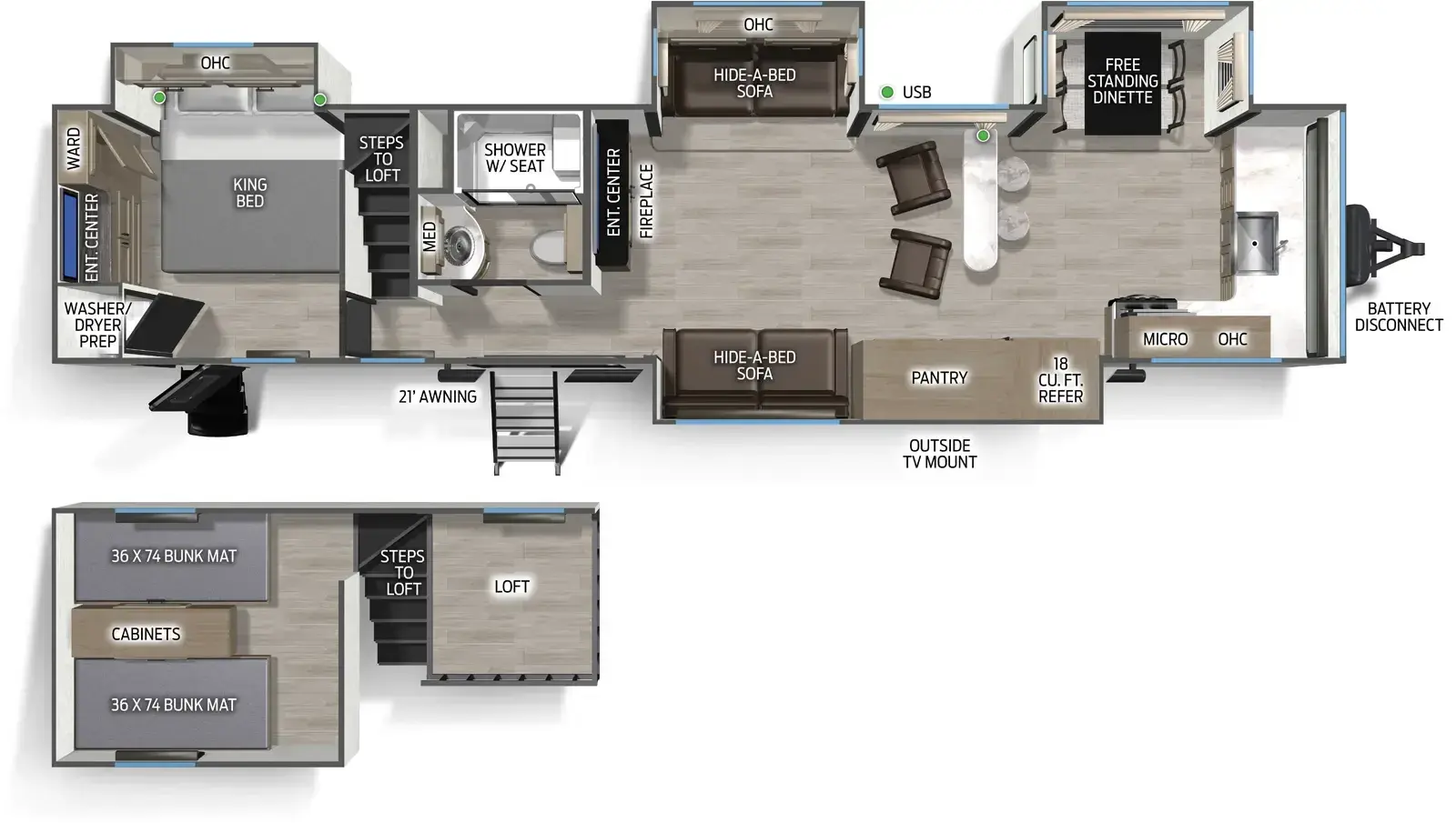 Timberwolf 39DK Floorplan