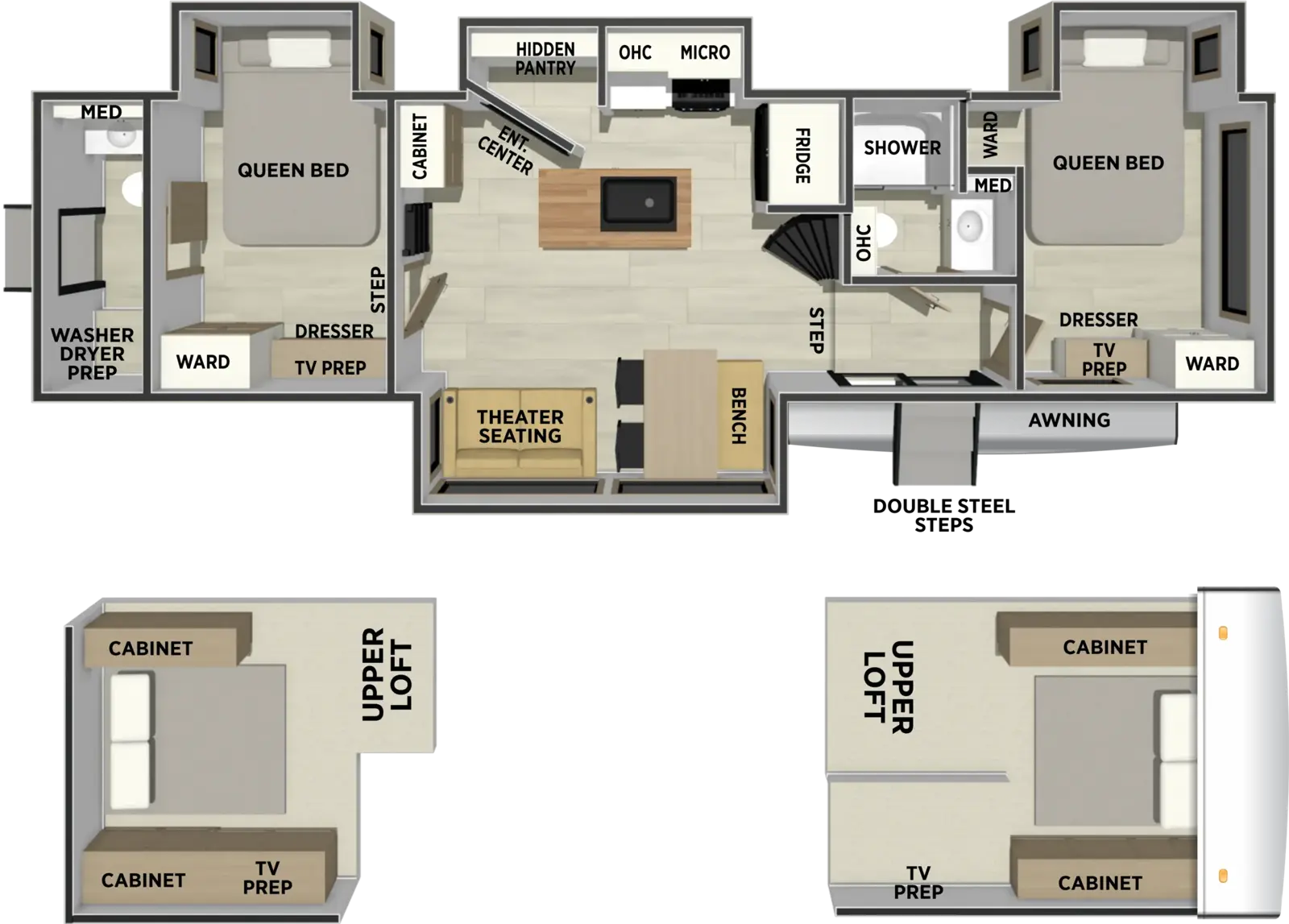 Sierra Destination 41DUPLEX Floorplan