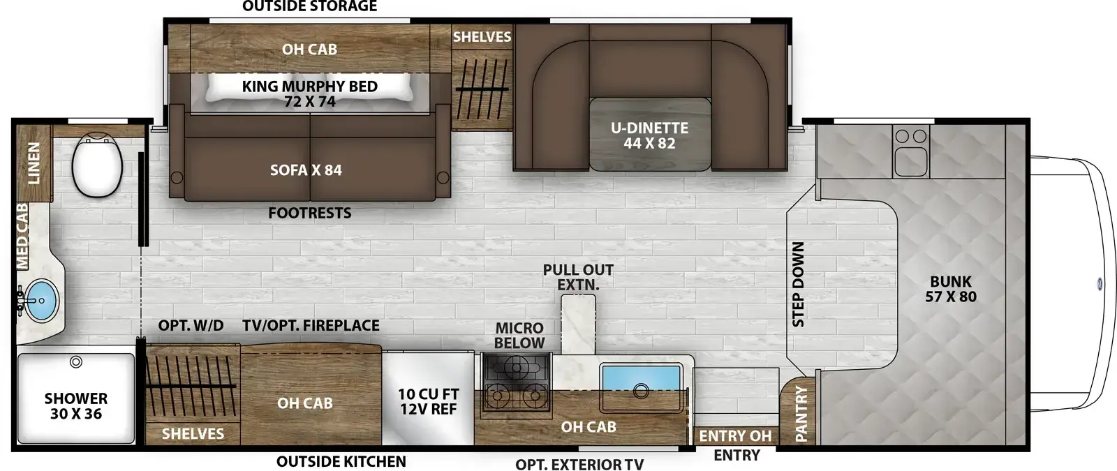 Leprechaun 260MB floorplan