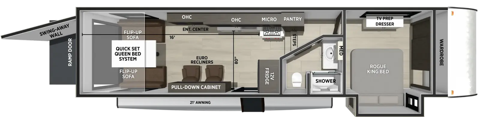Vengeance Rogue Armored 3416 Floorplan
