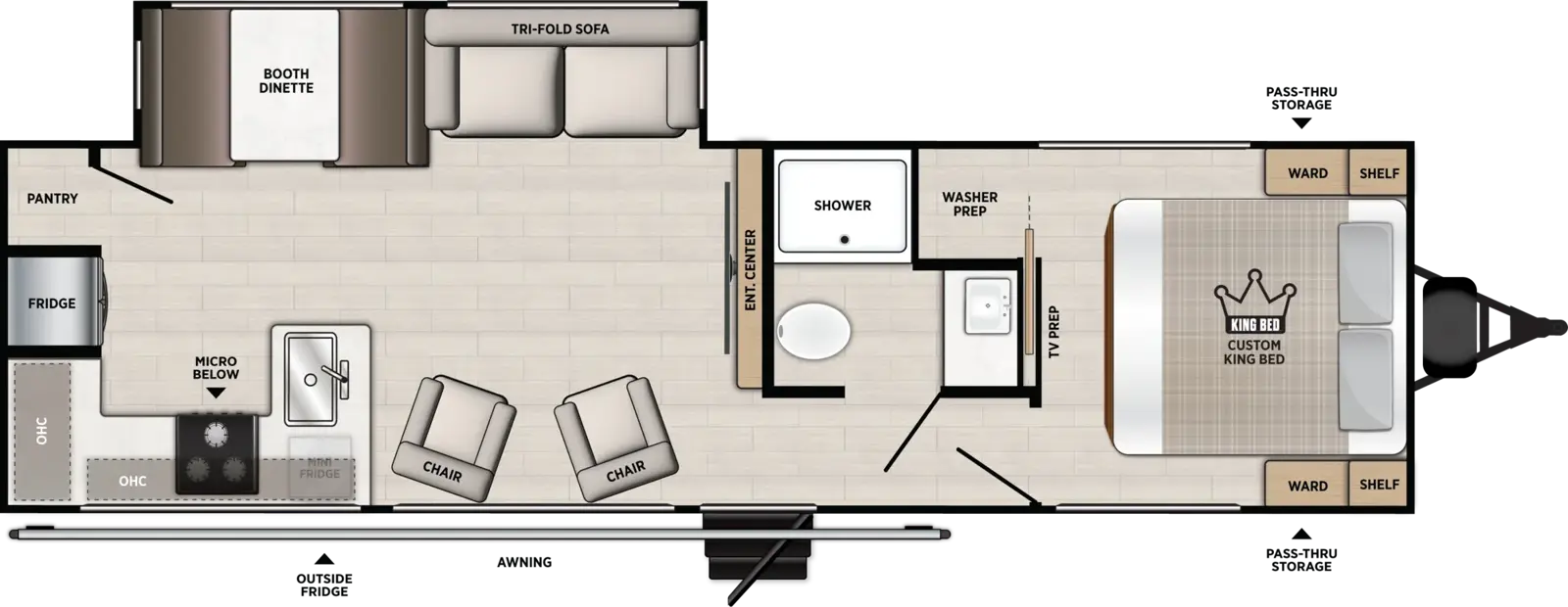 Vibe 2600RK Floorplan