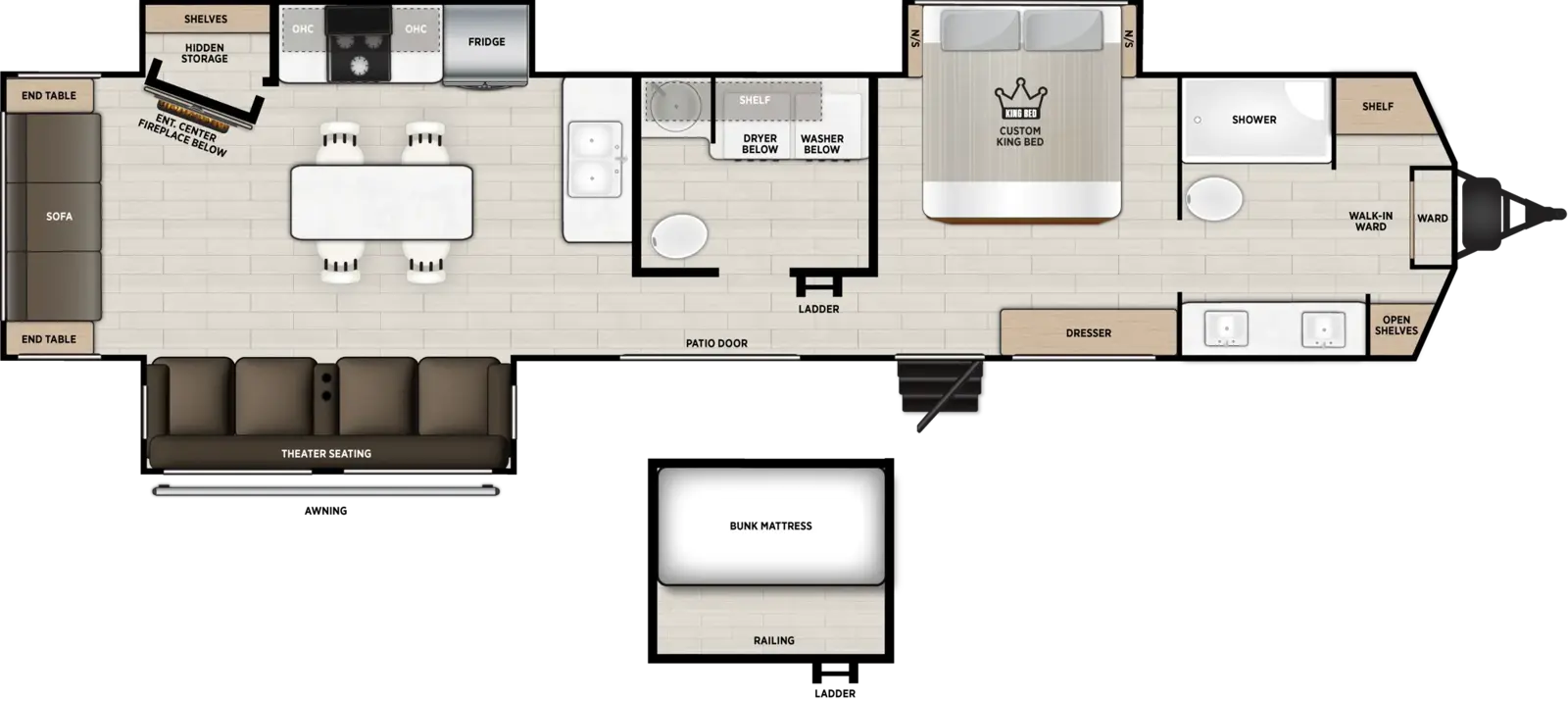 Salem Villa 43RLL Floorplan