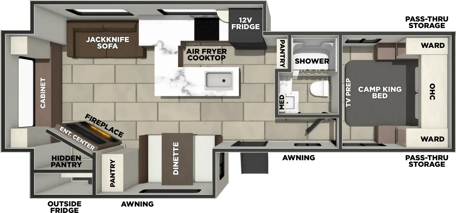 Tracer 286RL Floorplan