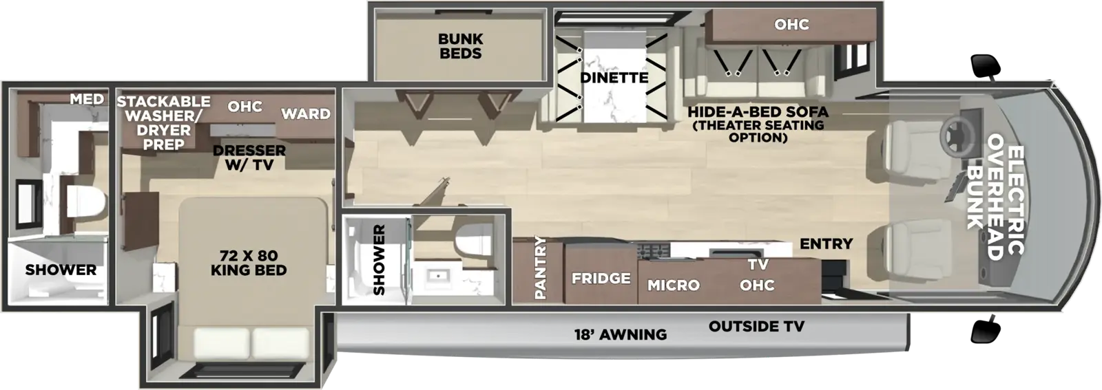 Georgetown 5 Series Gt5 36F5 Floorplan