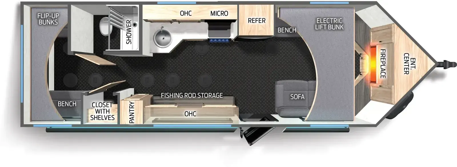 Grey Wolf 21CH Floorplan