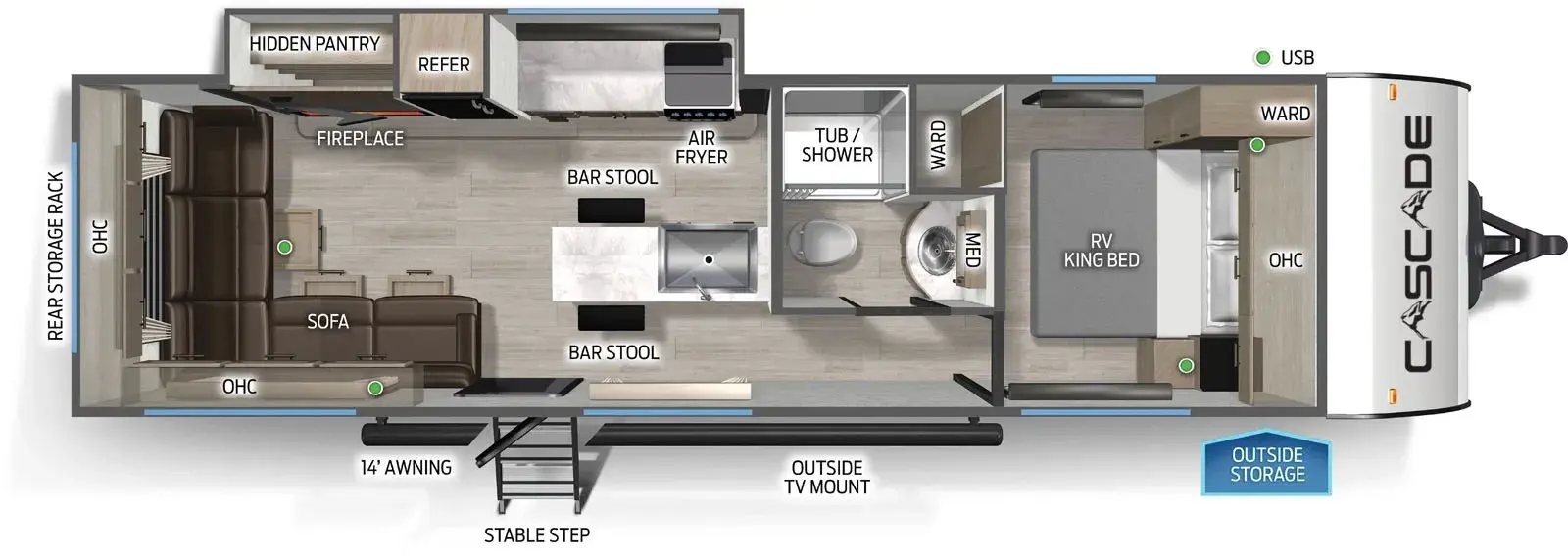 Cascade 27LHC floorplan