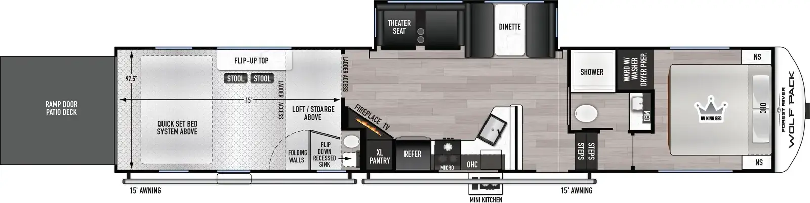 Wolf Pack 352PACK15 Floorplan