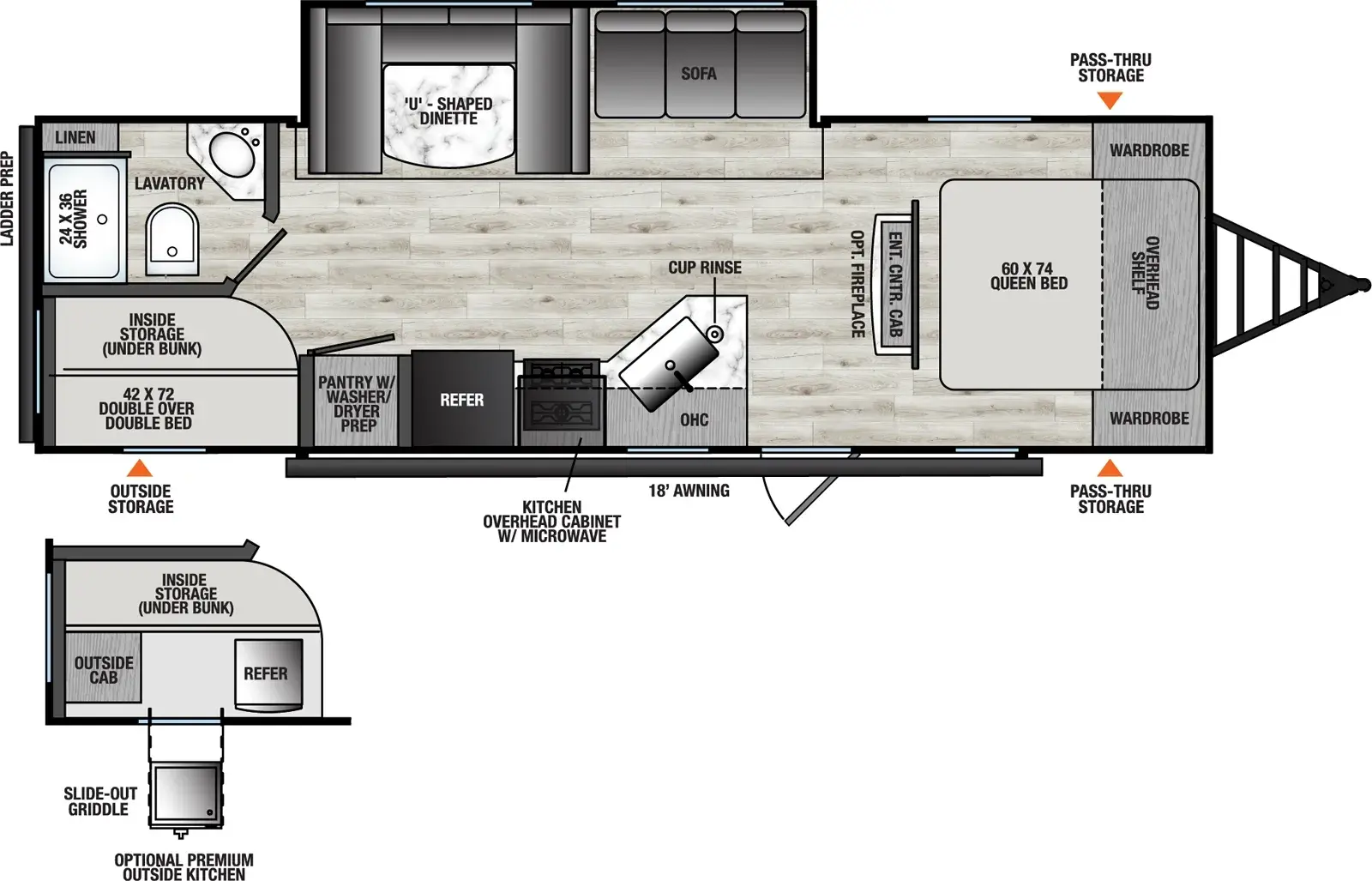 2026 Coachmen Clipper 262DBS floorplan diagram