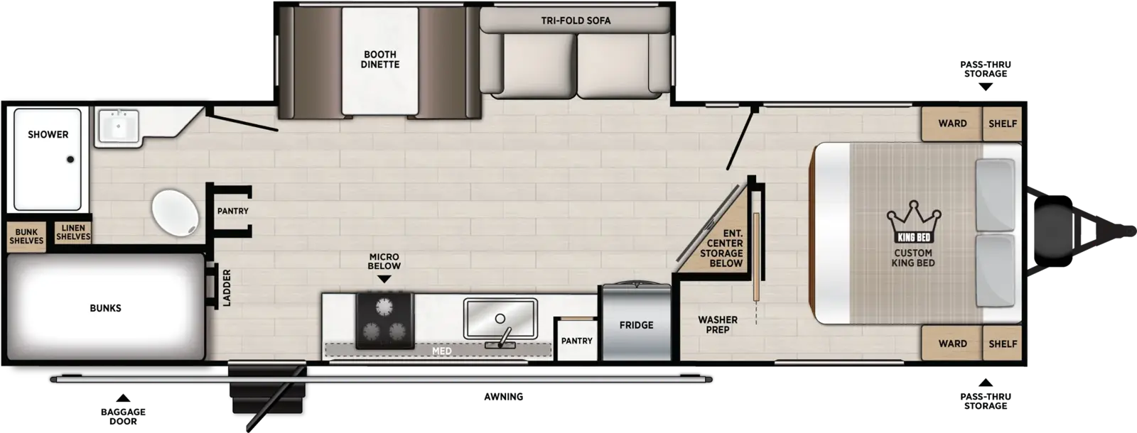 Vibe 2600BH Floorplan