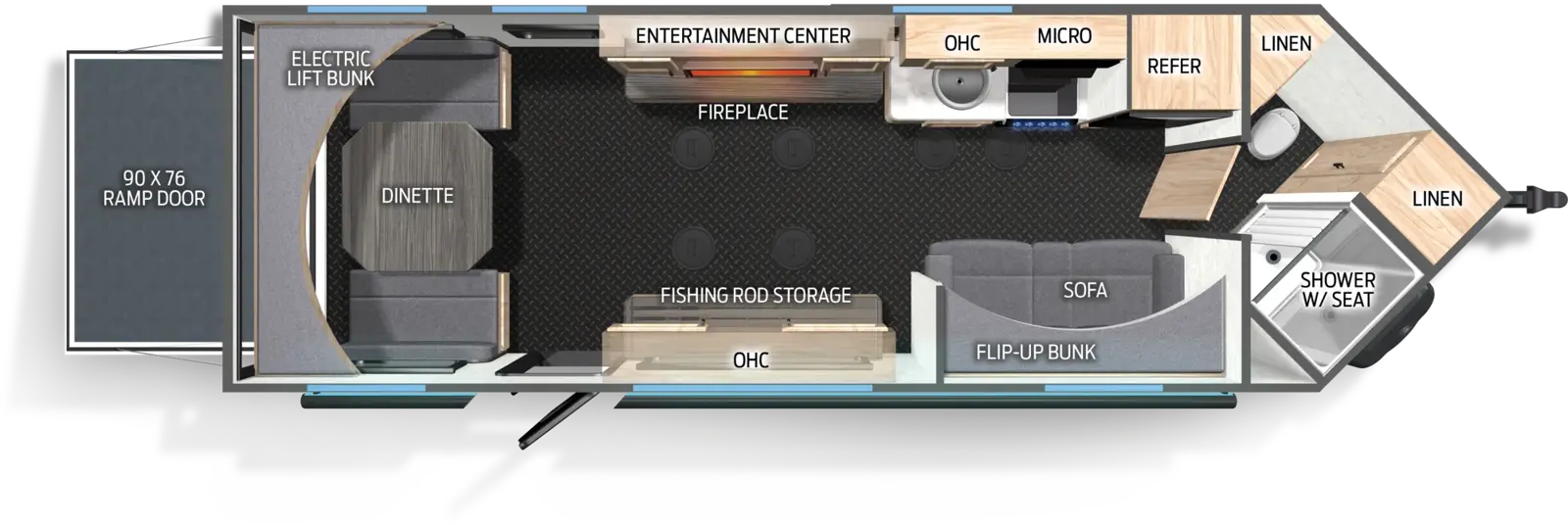 Grey Wolf 21GPTH Floorplan