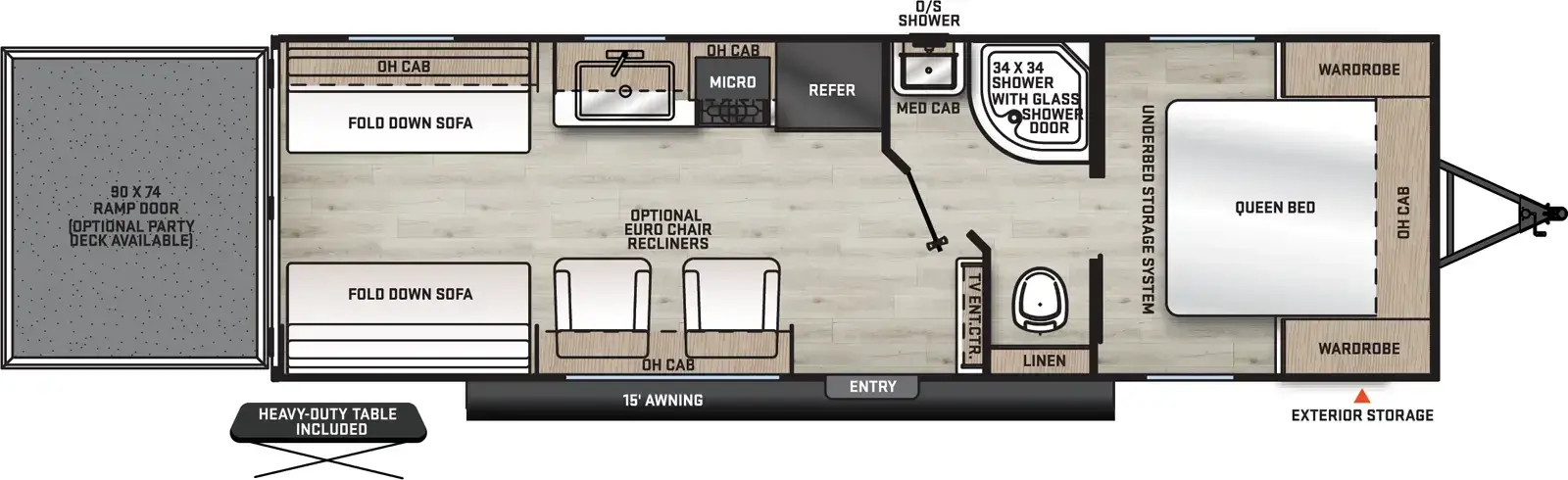 Catalina Trail Blazer 26TH floorplan