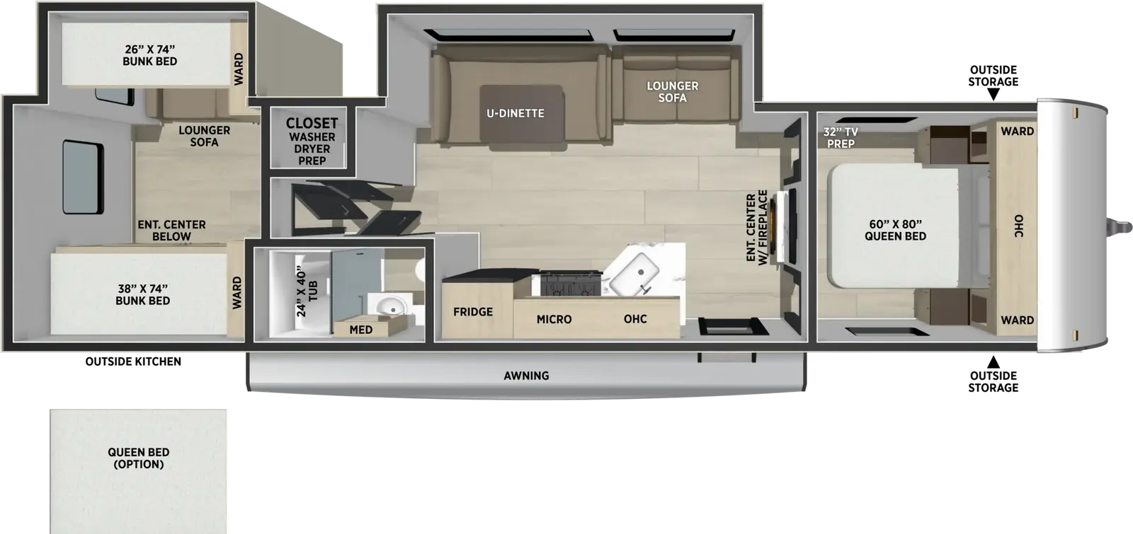 Shasta 33DS floorplan