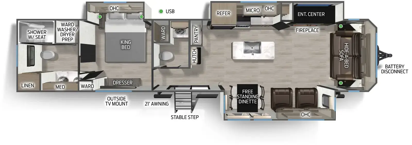 Timberwolf 39NA Floorplan