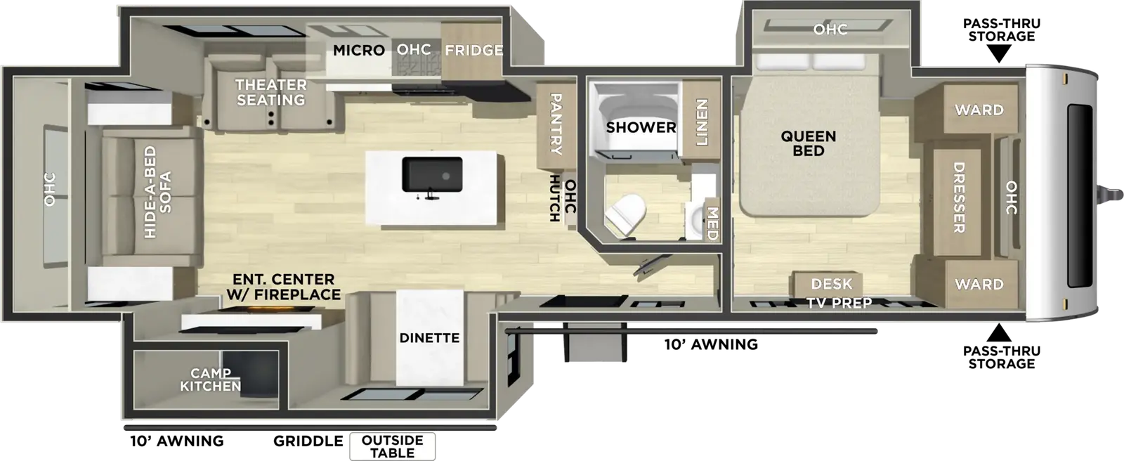 Freedom Express Ultra Lite 324RLDS floorplan