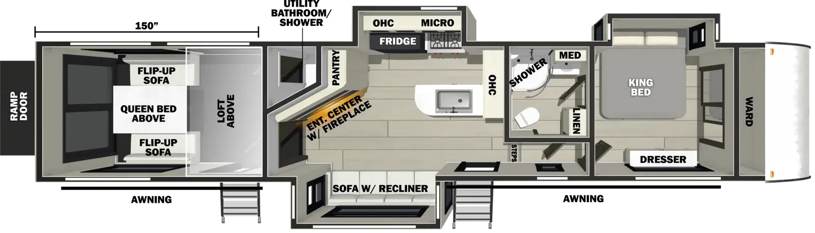 Vengeance Rogue Armored 351G2 Floorplan