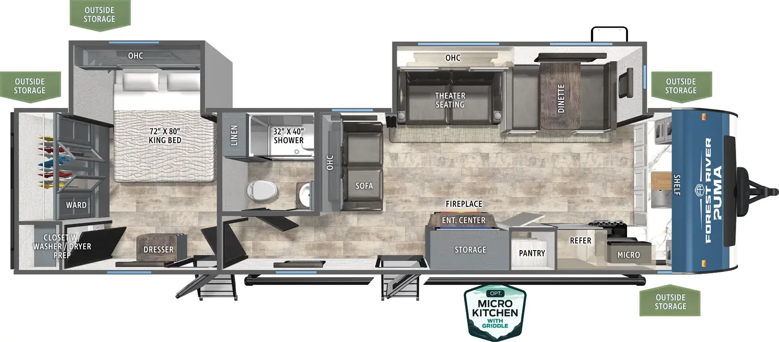 Puma 31FKRK floorplan