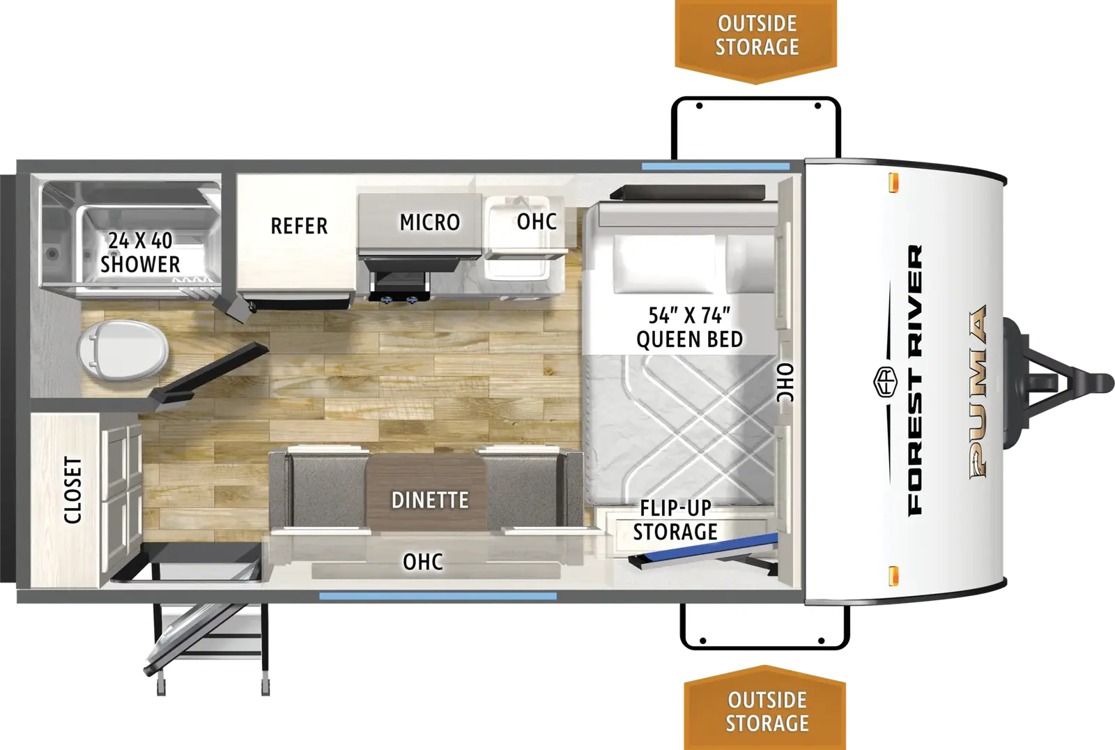 Puma Camping Edition 12FBCE Floorplan