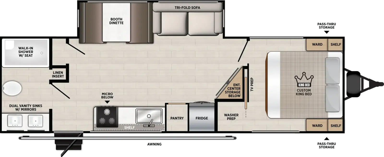 Vibe 2600RB Floorplan