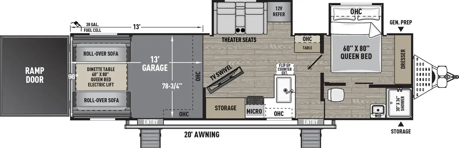 Adrenaline 30GS floorplan