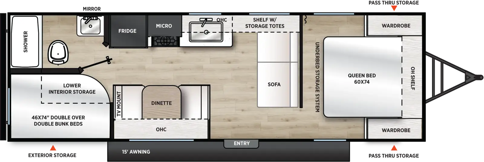Catalina Summit Series 8 261BH floorplan