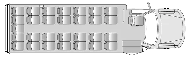 29 Passenger Plus Driver Floorplan Image