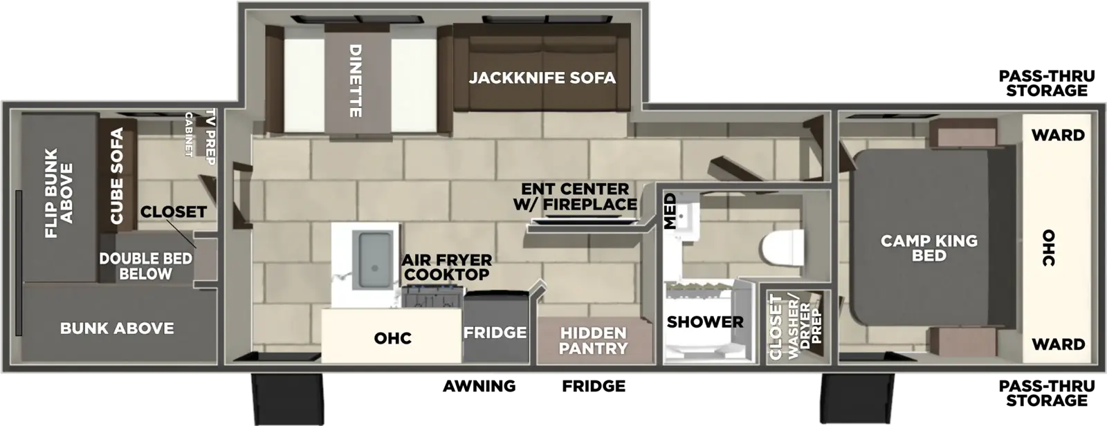 Tracer 290QB Floorplan