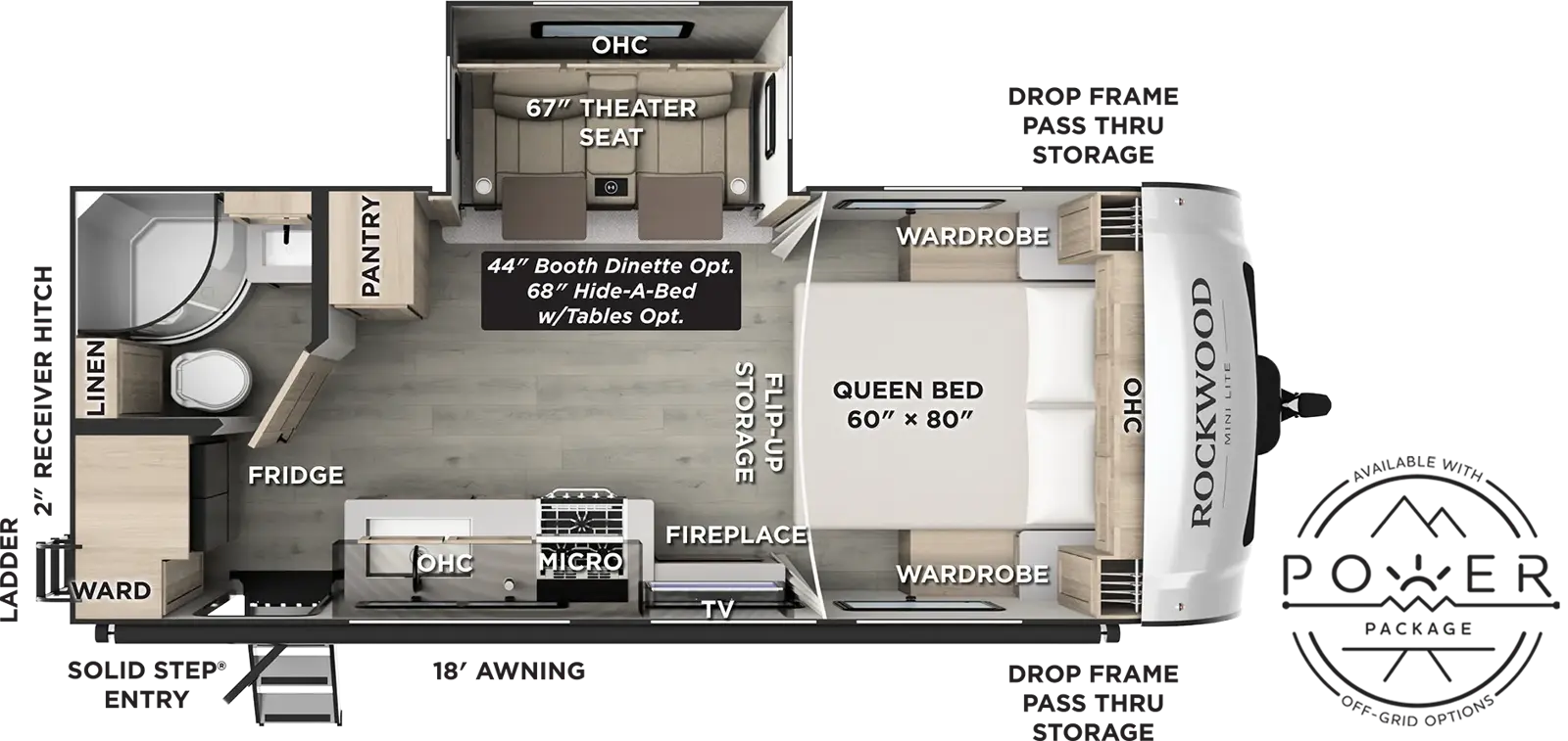 Rockwood Mini Lite 2205S Floorplan