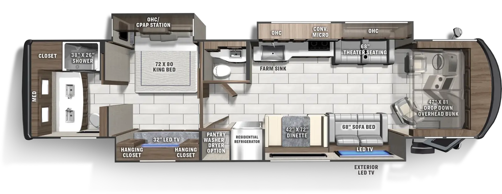 Sportscoach RD 411TS floorplan