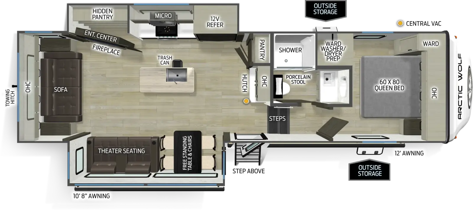 Arctic Wolf 273RL Floorplan