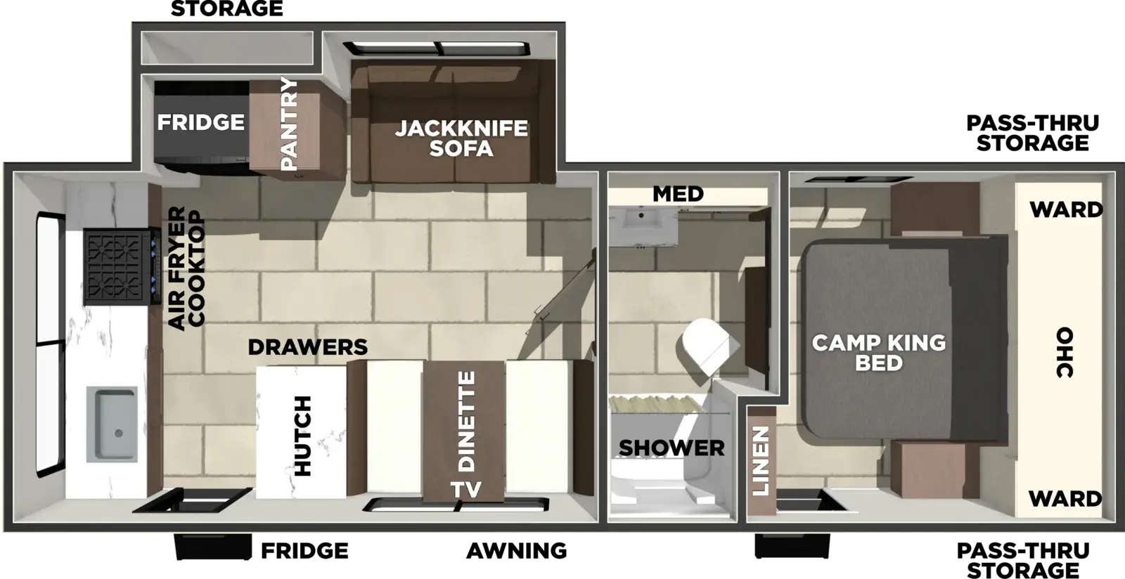 Tracer 235RK Floorplan