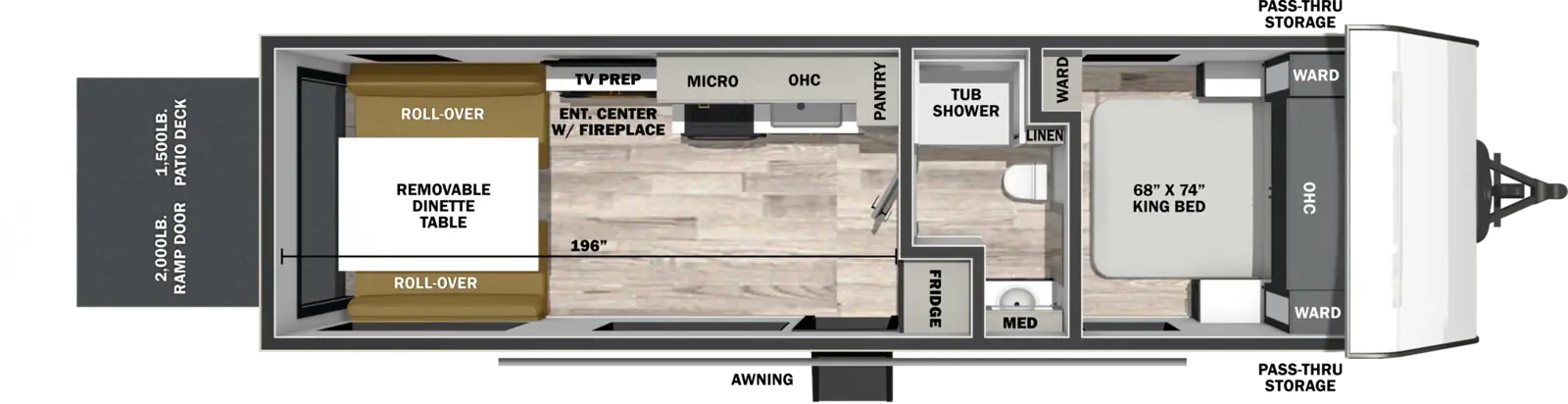 Xlr Boost 27BST Floorplan