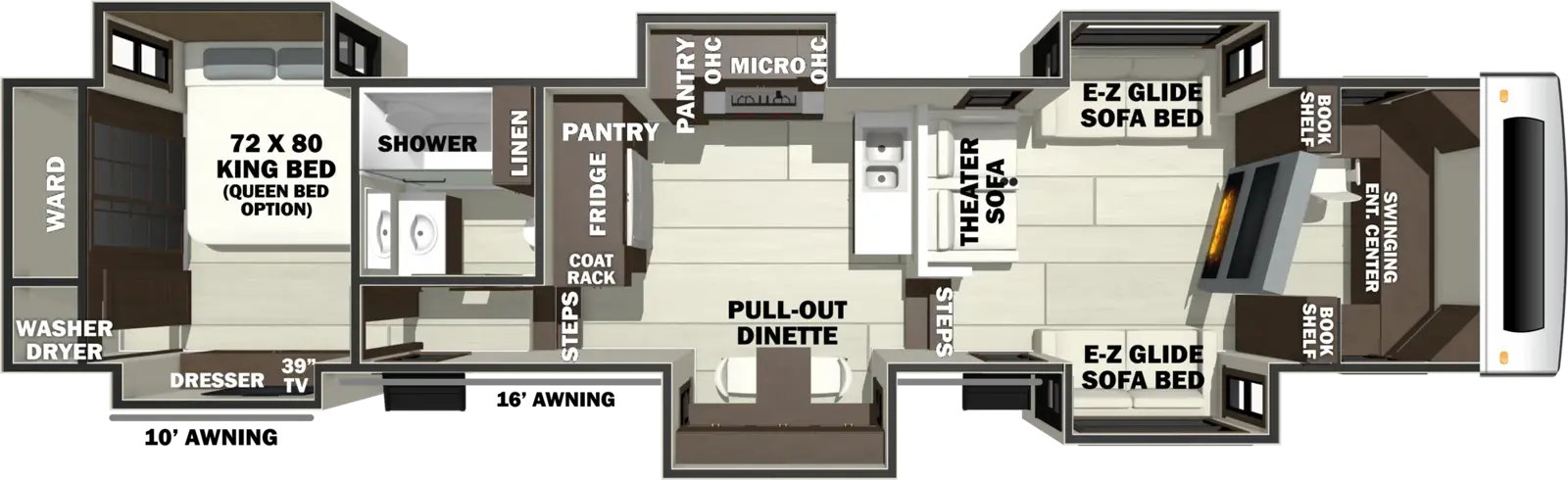 Riverstone 425FO Floorplan