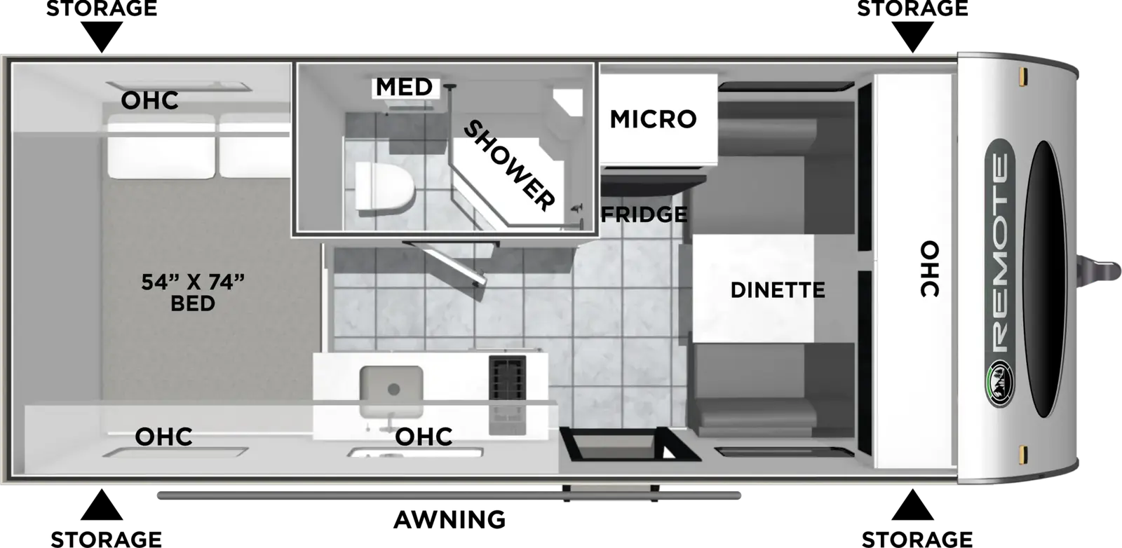 Remote 16R floorplan