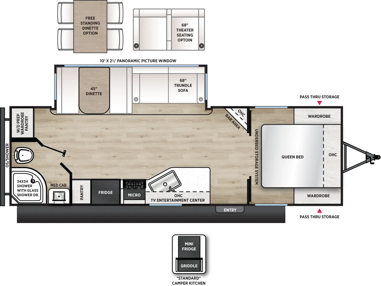 Aurora 24RBS Floorplan