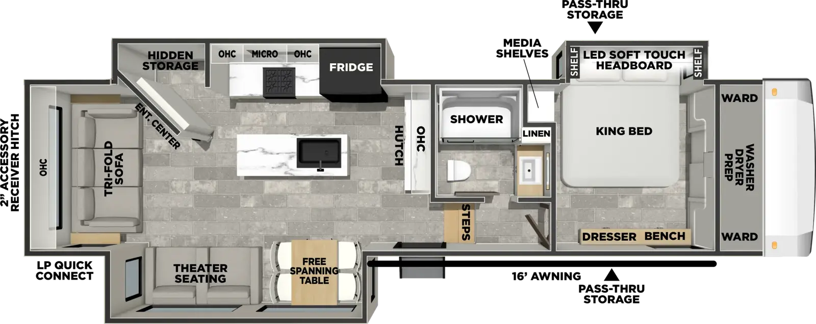 Phoenix 336RL floorplan