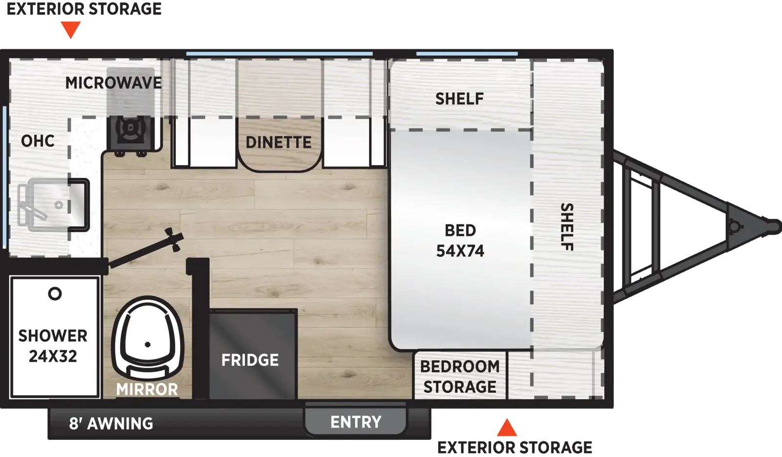 Catalina Summit Series 7 134RKX floorplan