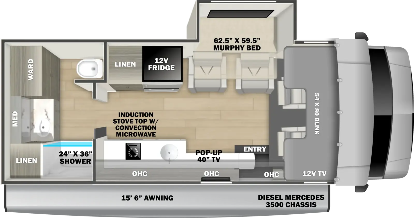 Forester 2401M Floorplan