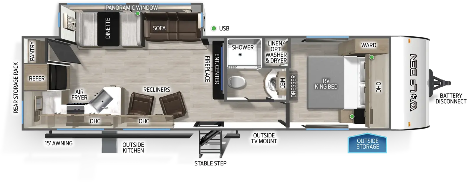Cherokee Black Label 271RKBL floorplan