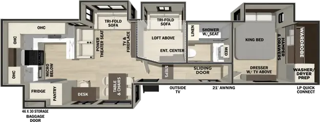 390RKB Floorplan Image