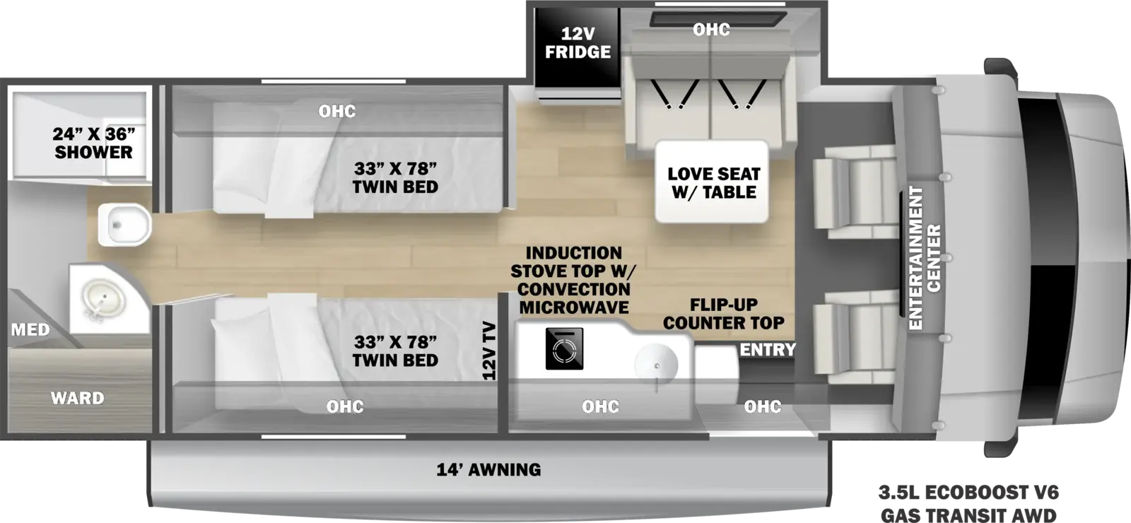 Solera 2372AFT Floorplan