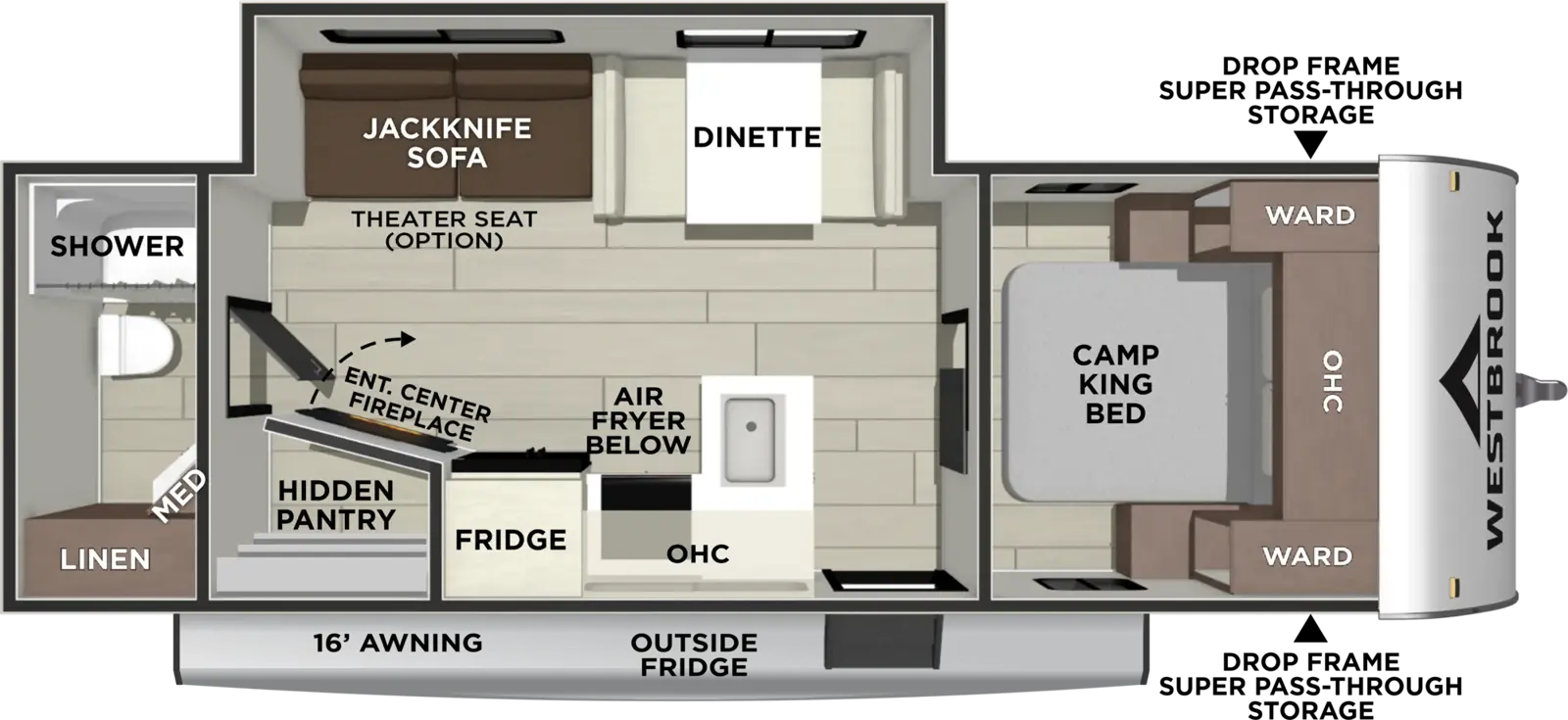 Westbrook 26RBXC Floorplan